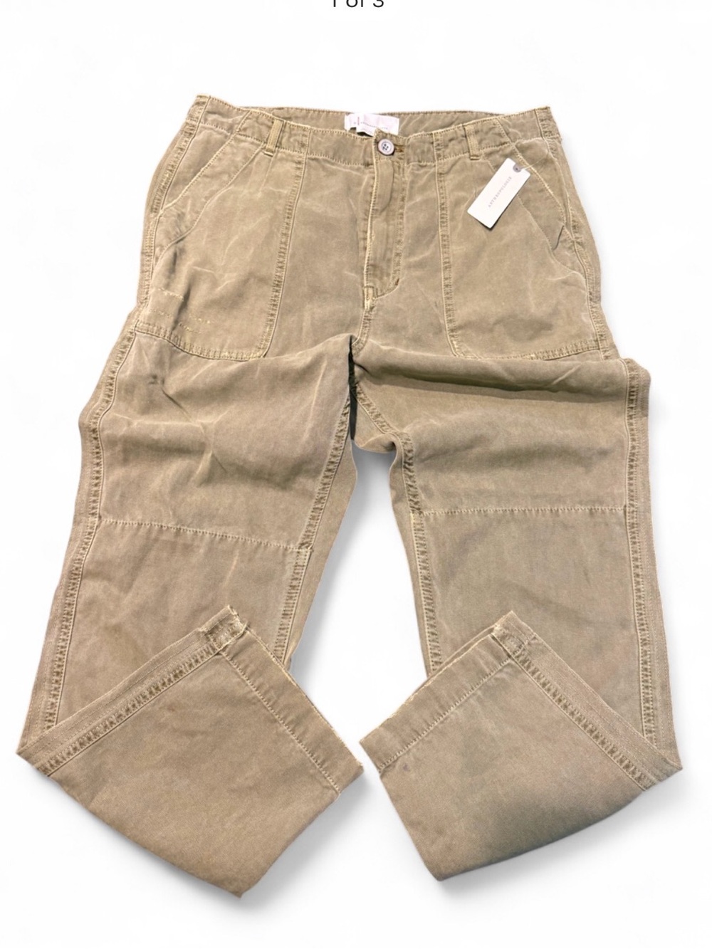 Anthropologie Straight-Leg Jeans in Tan